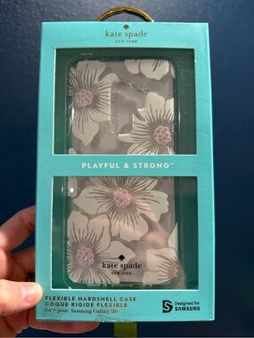 kate spade Floral Hardshell Phone Case - White, Pink Samsung galaxy